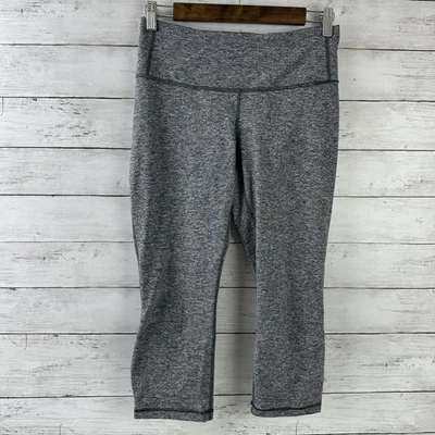 Leggings Patagonia Capri feminina pequena cinza atlética ao ar livre 27x20 - Imagem 1 de 4