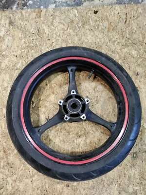 2006 2007 SUZUKI GSXR 600 GSXR 1000 OEM FRONT WHEEL W/TIRE BENT!! - Image 1 of 4