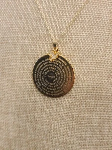 Our Father Prayer Necklace Gold Plated Christian Religious Gift - Picture 1 of 2