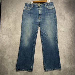 VTG Structure Mens Bootcut Fit Blue Jeans size 36x30 Cotton Denim Pants Zip Fly - Picture 1 of 15
