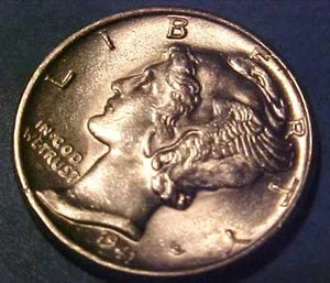 1941-P Mercury Dime ~Near Gem Ucirculated ~World War II Issue ☆Make An Offer☆ - Picture 1 of 6