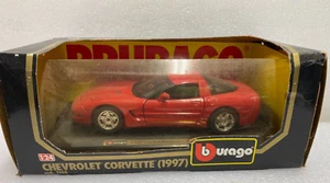 Burago 1:24 scale 1997 Chevrolet Corvette #1566 Die Cast - Picture 1 of 3