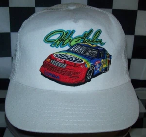 JEFF GORDON #24 DUPONT CAR WHITE VINTAGE NASCAR RACING HAT - Picture 1 of 4