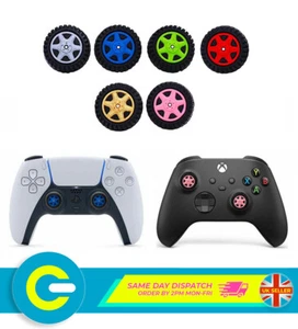 2 empuñaduras de cubierta de pulgar de silicona para neumáticos de rueda para Sony PS5 y Xbox Series X | S - Imagen 1 de 9
