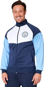 Manchester City F.C. Mens Zip Up Track Jacket with Pockets Medium - Picture 1 of 6