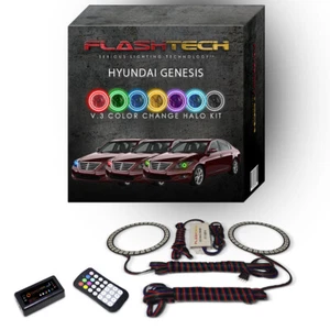 Kit Halo LED Bluetooth Multicolor RGB para Faros Hyundai Genesis 2009-2011 - Imagen 1 de 7