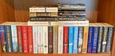 Lot of 30 David Baldacci: 3 COMPLETE Series + 3 Near Complete + 6 Standalone PB - Image 1 of 4