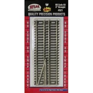 Atlas 521 HO Code 83 6" Straight Section 4pcs - Picture 1 of 1