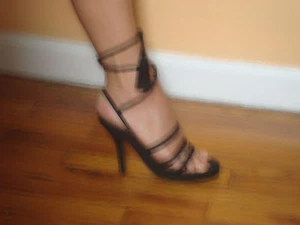 Zapatos para mujer Dolce & Gabbana D&G tacones con cordones en negro S 7,5 hechos en Italia - Imagen 1 de 10