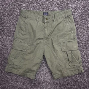 Levis Shorts Mens 33 Gray Cargo Baggy Skater Pockets Outdoor Hiking Ripstop - Picture 1 of 12