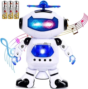 Electronic Walking Dancing Robot Toys with Music Lightening for Kids Boys Girls - Picture 1 of 7
