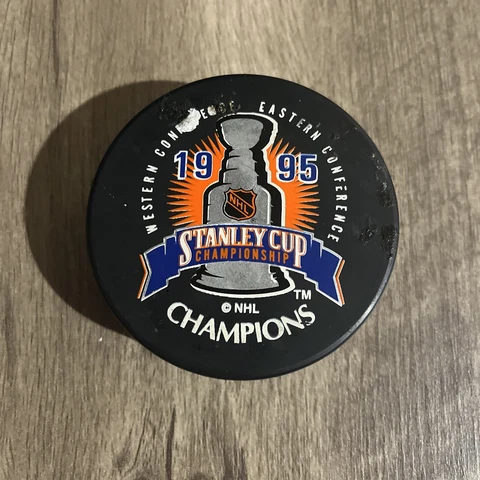 READ INFO 1995 Stanley Cup Champions New Jersey Devils NHL Hockey Official Puck Cover