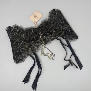 Agent Provocateur Gayle SOIREE Black Waspie AP2 Small NWT - Picture 1 of 10