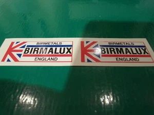 BIRMALUX rim decals. New artwork and & print from originals. VISCOUNT & LAMBERT - Imagen 1 de 1