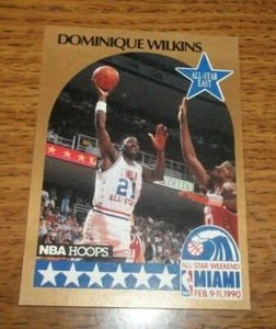 1990-91 NBA Hoops All-Star Dominique Wilkins #12 - Picture 1 of 2