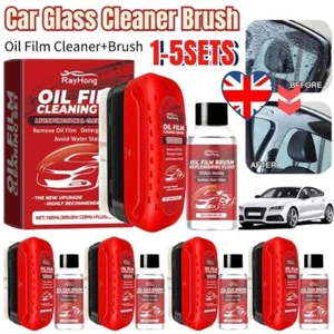 1~5Sets Glass Cleaning Wipe Brush Cleaning Brush Car Windshield Oil Film Cleaner - Picture 1 of 11