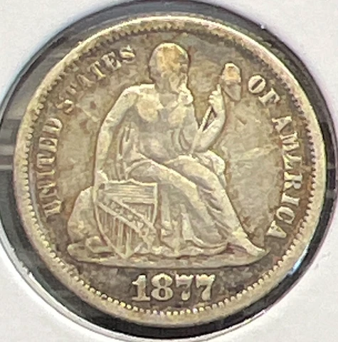 1897 BARBER SILVER DIME GRADES VF++ ACTUAL COIN #C13062 Cover