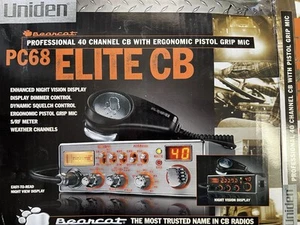 Uniden PC68 Elite Professional 40Ch CB w/ Pistol Grip Mic - Zdjęcie 1 z 4