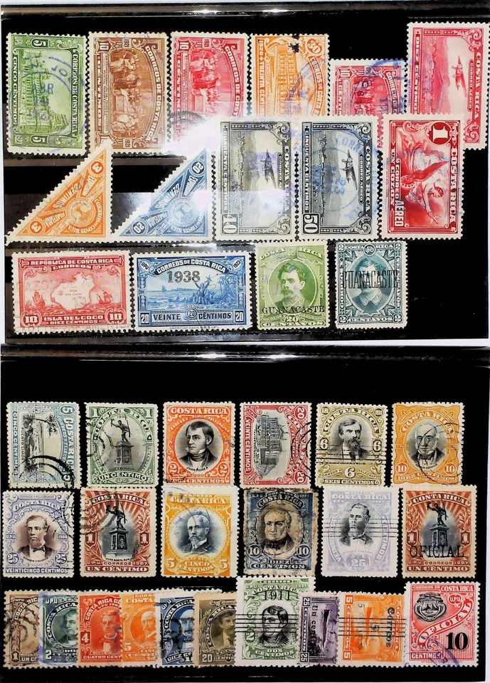 Costa Rica Latin America Air Post Guanacaste Used Stamps 24212 Foto 1 de 1