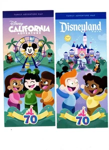 2025 70th Anniversary Disneyland Park DCA California Family Adventure Guide Maps - Bild 1 von 2