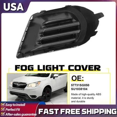 Cubierta de luz antiniebla para Subaru Forester 2014-2016 negra lado del conductor delantero SU1038104 Foto 1 de 4