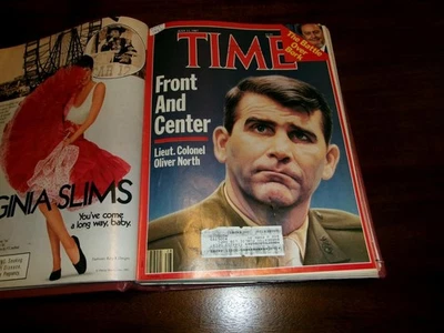 1987 JULY - SEPT. 13 TIME MAGAZINES BOUND, STEVE MARTIN, OLIVER NORTH, WHIZ KIDS - Image 1 of 4