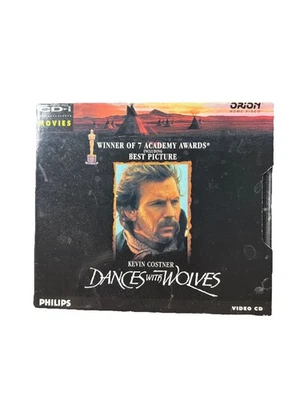 Rare Philips CD-i Dances with Wolves Kevin Costner Movie Video CD w/ Booklet - Image 1 of 4