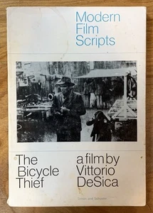 The Bicycle Thief by Vittorio DeSica - vintage 1968 PB film script w/photos - Picture 1 of 9
