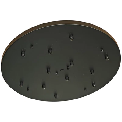 Matteo Multi Point Canopy 11 Light Ceiling Plate, Matte Black - CP0112BK - Image 1 of 4