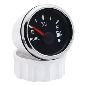Car Marine Boat 240-33 ohms Universal 52MM Gas Fuel Level Gauge Analogue LED - Picture 1 of 9
