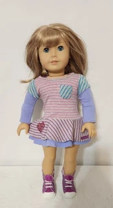 Muñeca American Girl Just Like You JLY #32 Bangs-Rubio/Ojos Azules-Traje a Rayas - Imagen 1 de 9