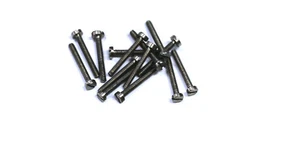 5 x Titan Gr. 2 Schrauben mit Schlitz / Titanium Grade 2 screws DIN 85 M2 x 8 - Bild 1 von 1