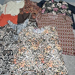 Gemischte Marken Damen Paket 8 Shirts Designer Bluse Mehrfarbig X-Large + Größen - Bild 1 von 24