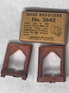 New Pair Bussmann Fuse Reducers Buss 2642 200 to 400 Amps NIB - Picture 1 of 2