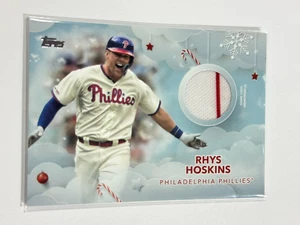 2020 TOPPS WALMART HOLIDAY RHYS HOSKINS GAME USED RELIC #WHR-RH - Picture 1 of 2