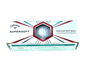 Callaway Supersoft Pack Of 3 White Golf Balls New in Package - Picture 1 of 5