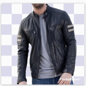 Chaqueta de cuero para hombre NUEVA - Imagen 1 de 1