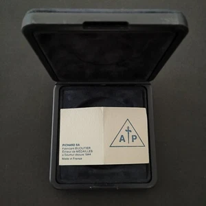 BOITE VIDE + CERTIFICAT PICHARD POUR MEDAILLE 65mm / 9.6*9.2*2.4cm - Picture 1 of 5