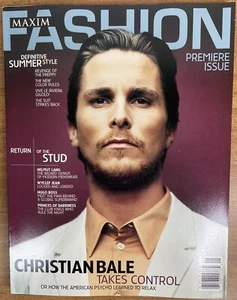 Maxim Fashion Premiere Issue - Christian Bale Cover - Rare Collectible Magazine - Picture 1 of 6