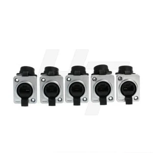 Panel Mount Wasserdicht RJ45 Stecker Ethernet Netzwerk Cat5e Durchführung - Bild 1 von 3