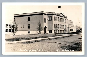 ANCHORAGE AK HIGH SCHOOL VINTAGE REAL PHOTO POSTCARD RPPC - Picture 1 of 2