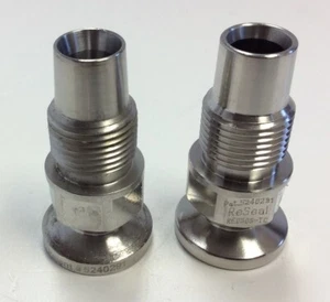 Lot of 2 ReSeal RE050S-TC Stainless Steel Sanitary Couplings 0.50" ID Tubing - Picture 1 of 8