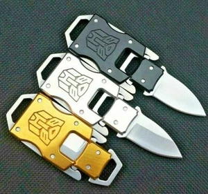 Cuchillo de Bolsillo Transformers Hoja de Acero Inoxidable Mini Cuchillo de Hoja Plegable - Imagen 1 de 17
