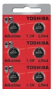 LR44 / AG13 Toshiba 1.5V Alkaline Pack Of 6 Button Cell Batteries Ships from USA - Picture 1 of 3