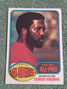 1976 Topps Football #80 San Francisco 49ers Defensive End Cedrick Hardman EX - Picture 1 of 2
