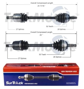 SurTrack Pair Set of 2 Front CV Axle Shafts For Honda Accord 2.3l 4L Manual - Picture 1 of 1