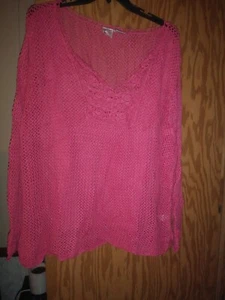 womens roamans crochet top size 4x - Picture 1 of 2