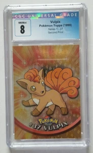 1999 Pokemon Karte Topps Chrome #37 Vulpix CGC NM/Mint 8 (TV Animation Edition) - Bild 1 von 3