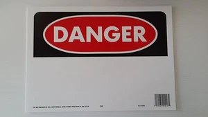 10"x14" DANGER BLANK Safety Signs OSHA Fill in Your Message Work Jobsite NEW - Picture 1 of 1