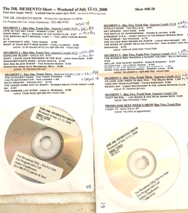 7/12/08 DR DEMENTO: 3 STOOGES,STEVE MARTIN, JOHN HARTFORD, BEACH BOYS,UNCLE VIC - Picture 1 of 1